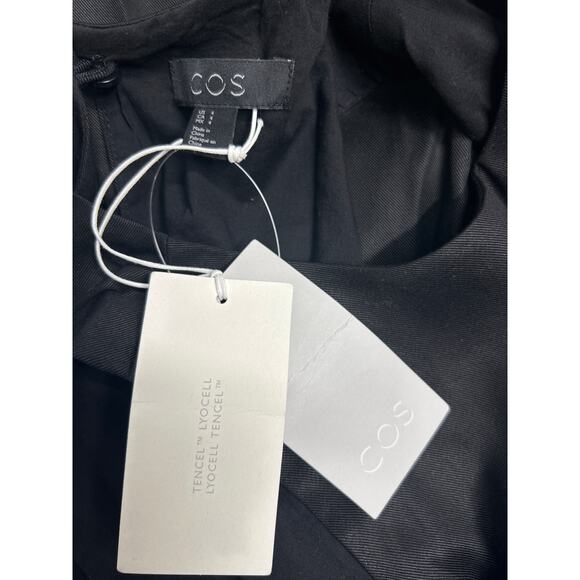 COS Black jumpsuit with Open Back and Wide Leg and adjustable waist. NWT. Size 4 - Picture 10 of 10